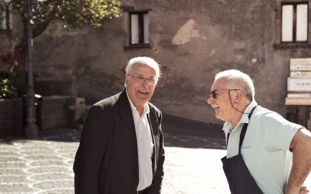 Saverio Micheletta con un amico.
